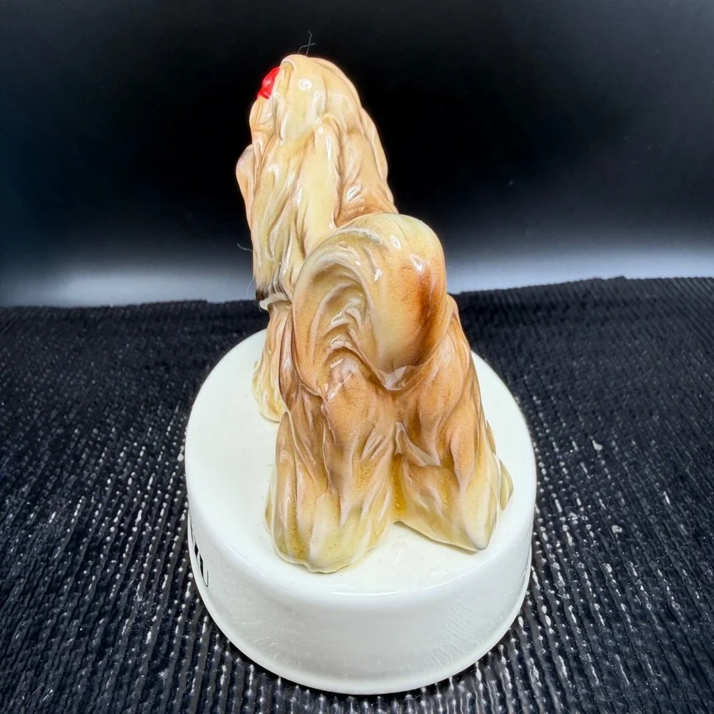 George Good Japan‎ Shih Tzu Dog Figurine I Love My Shih Tzu Vintage Ceramic 3in